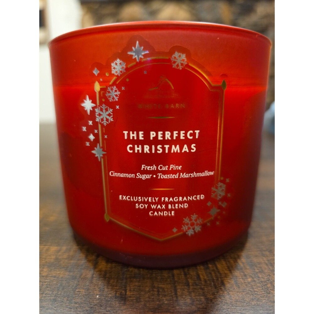 Bath and Body Works The Perfect Christmas 3 Wick Scented Candle 14.5 oz No Lid